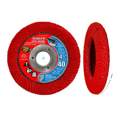 Diablo Tools 4-1/2in Steel Demon Corner-Edge Flap Disc 40 Grit
