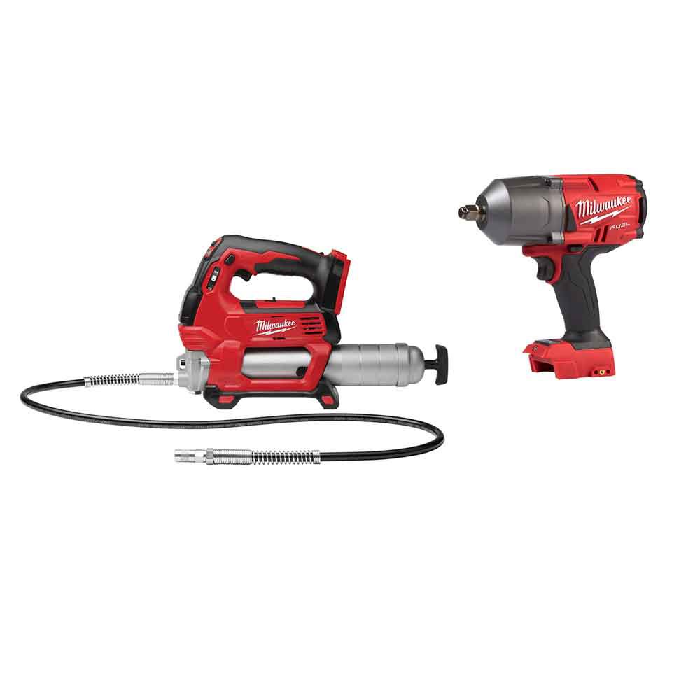 Milwaukee grease on sale gun impact combo