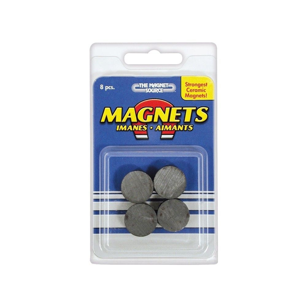 Master Magnetics 3/4 Inch Ceramic Magnet Disc 8-Pack, large image number 1