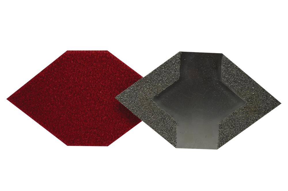 National Flooring Equipment Diamond Corner Brazed Tooling Attachments - 30 Grit, large image number 1