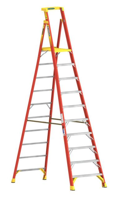 Werner 10 Ft. Type IA Fiberglass Podium Ladder, large image number 0