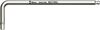 Wera Tools 3950 PKL 4.0mm Stainless Hex-Plus Long Arm Ball Point L-Key, small image number 1