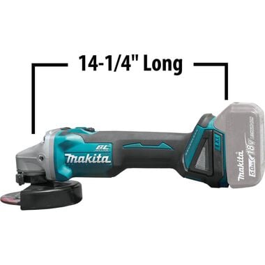 Makita 18V LXT 4 1/2 / 5in Cut Off/Angle Grinder Bare Tool, large image number 10
