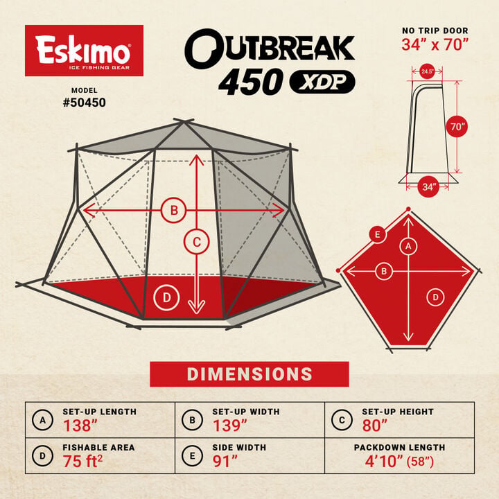 Eskimo Outbreak 450XDP, Pop-Up Shelter, large image number 7