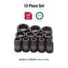 Sunex 12 pc. 1/4 In. Drive Magnetic Metric Impact Socket Set, small image number 2