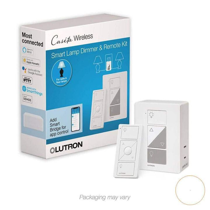 Lutron Caseta 120V 100W 1P Gloss White Plug-In 3-Way Dimmer Switch