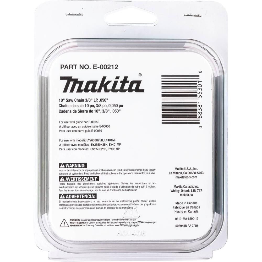 Makita 10 Inch Saw Chain, 3/8 Inch Low Profile Pitch, .05 Inch Gauge, large image number 3