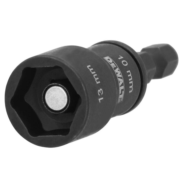 DEWALT 0mm & 13mm Socket with Short Extension, large image number 2