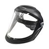 Jackson Safety Lightweight MAXVIEW Premium Face Shield with Ratcheting Headgear Clear Tint Uncoated Black, small