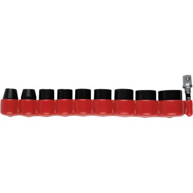 Makita Impact XPS 10 Piece 3/8 Inch Drive 6-Point Metric Impact Socket Set with Standard Socket Adapter