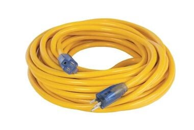 DEWALT 100 ft 10/3 SJTW Yellow Lighted Extension Cord