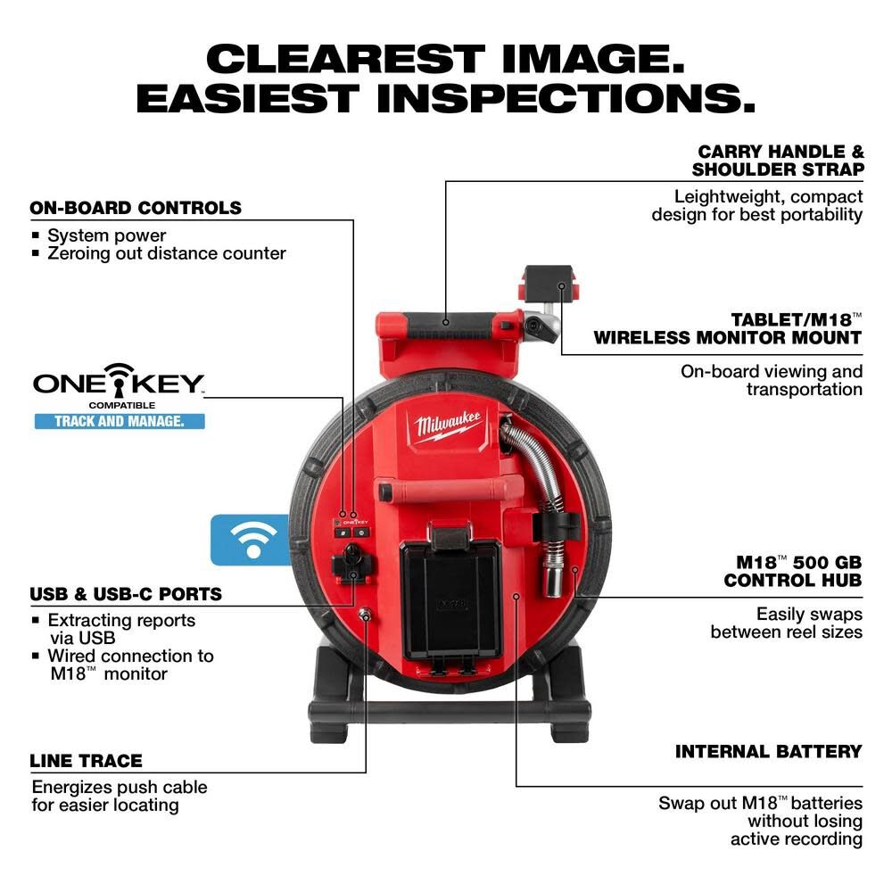 Milwaukee M18 100 Flexible Pipeline Inspection System 2972 22