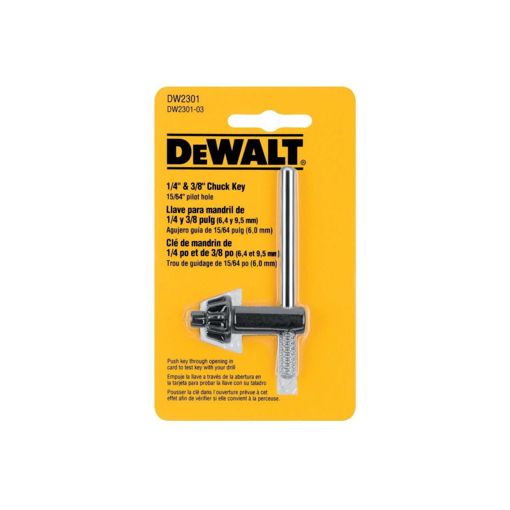 DEWALT Chuck Key Diameter 1/4 In. & 3/8 In., large image number 4