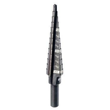 Milwaukee #1 Step Drill Bit 1/8 in. - 1/2 in. x 1/32 in., large image number 0