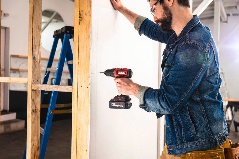 Skil pwrcore brushless 20v power drill driver with battery and charger sales