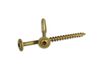 Woodpro #8 x 1-3/4 In. PPG 1000 Hour Golden E-Coat Cabinet Screws 1LB, small