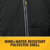 DEWALT Unisex Lightweight Heated Kit Soft Shell Black Work Jacket XL, small image number 4