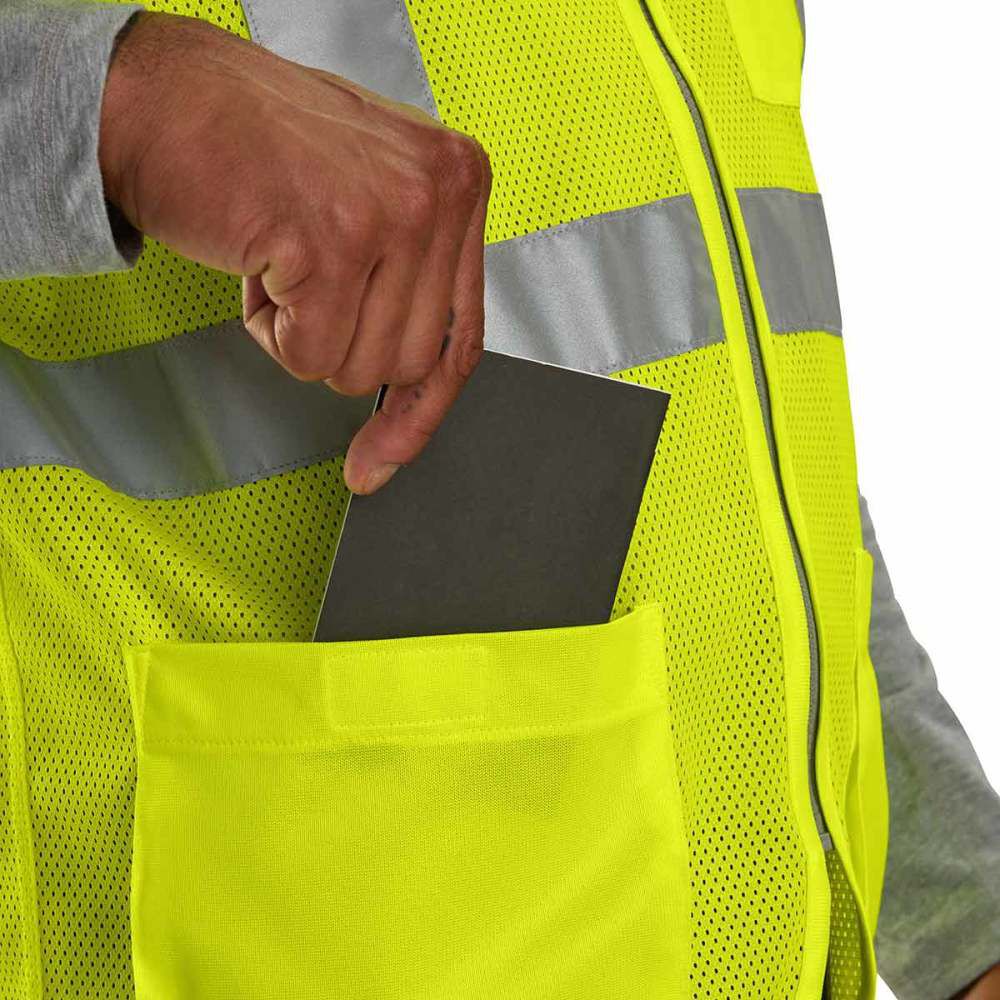 Carhartt Class 2 Hi-Vis Mesh Multi-Pocket Vest XL/2XL, large image number 6