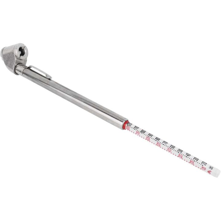 Milton 20-120 PSI Tire Pencil Pressure Gauge with Dual Head Air Chuck, large image number 1