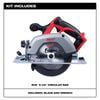 Milwaukee M18 6-1/2-Inch Circular Saw (Bare Tool), small image number 2