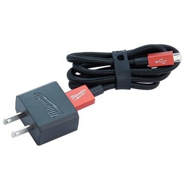 Milwaukee 3ft Micro-USB Cable and 2.1A Wall Charger, large image number 0