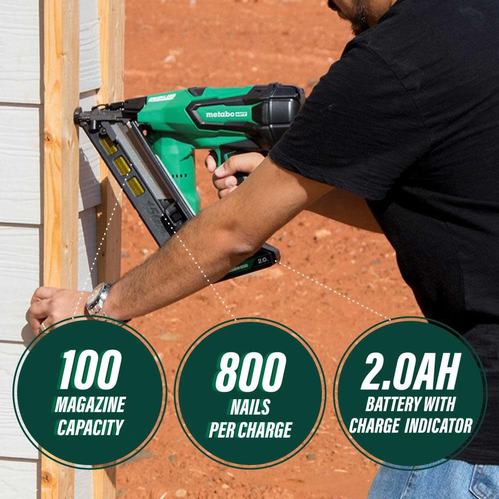 Metabo battery finish nailer best sale