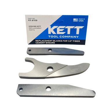 Kett Tool Replacement Blades for 1/2in Fiber Cement Shears, large image number 1