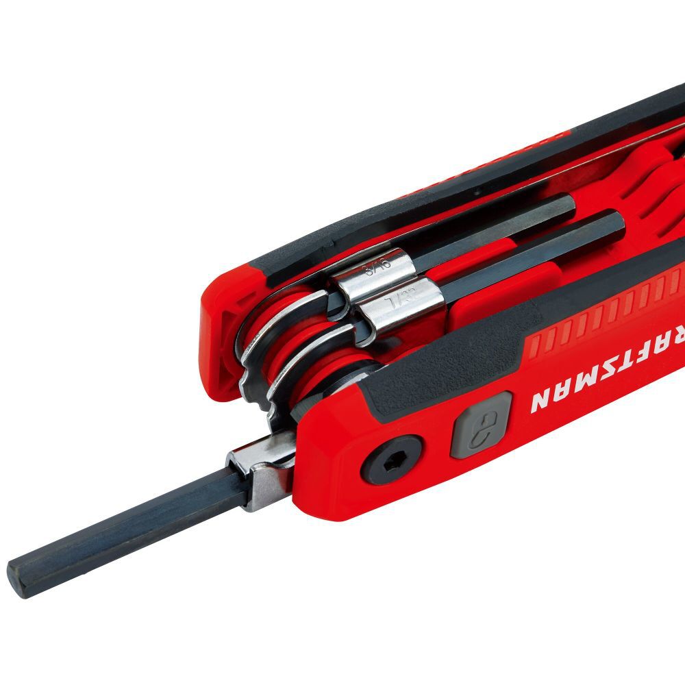 CRAFTSMAN Folding Locking Hex Key (SAE), 8 Piece, large image number 4