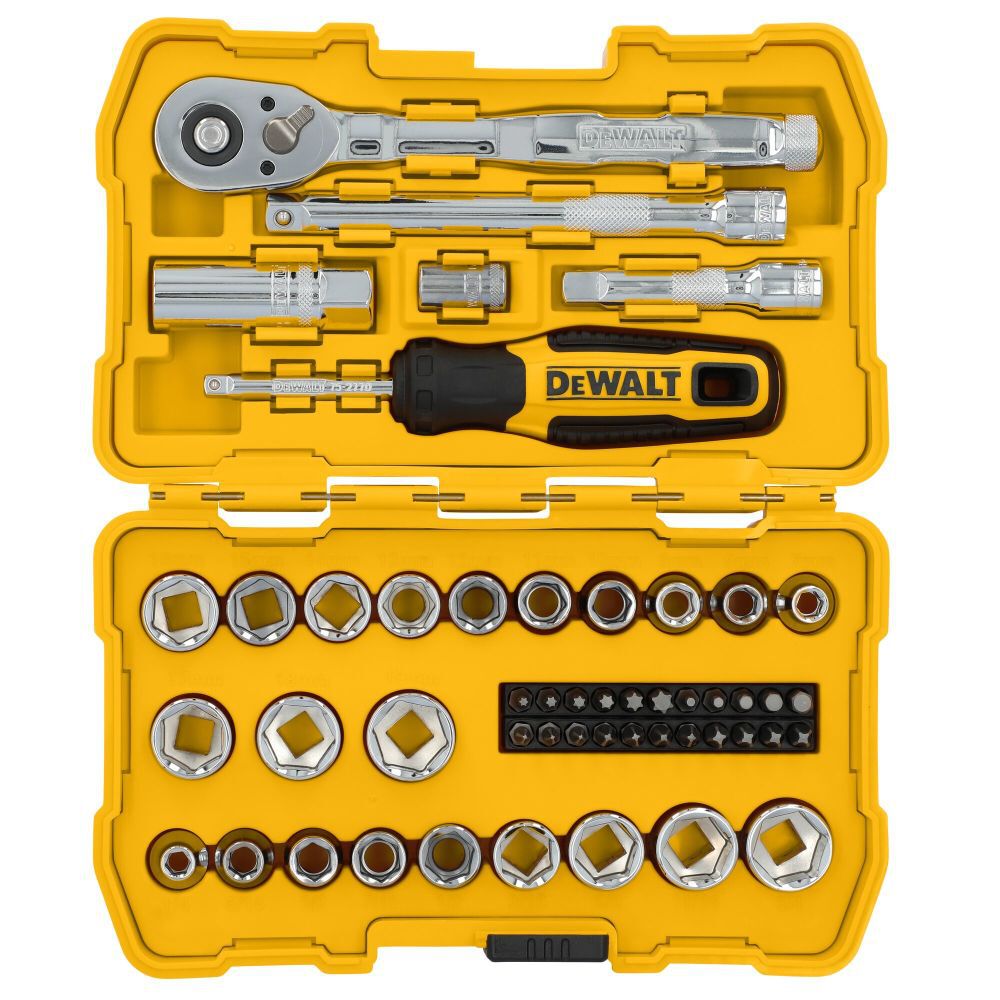 DEWALT 3 8 Inch Drive Mechanics Tool Set 50 Pieces DWMT45423 Acme Tools