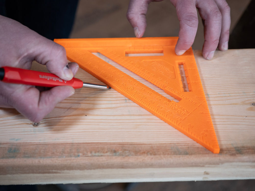 Johnson Level 7 Inch Structo-Cast Rafter Angle Square Glo Orange, large image number 5
