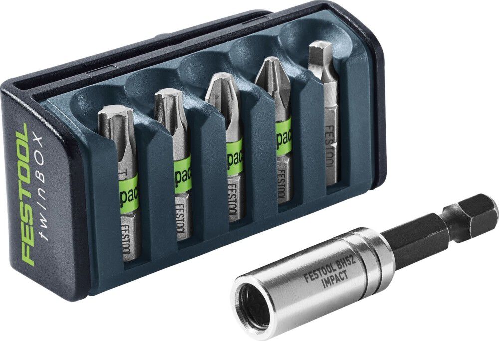 Festool 5 Piece Impact Bit Cassette with Magnetic Bit Holder, large image number 1