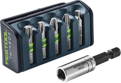 5 Piece Impact Bit Cassette with Magnetic Bit Holder