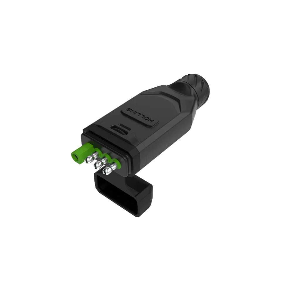 Hollins 4-Pin Flat Trailer-End Connector, large image number 1