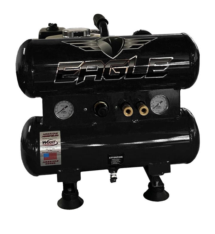 Eagle Compressor Portable Gas Twin Tanks Air Compressor 4 Gallon