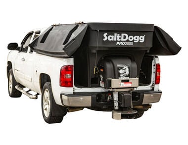 Buyers Products Company SaltDogg PRO2000 2.0 Cubic Yard Electric Poly Hopper Spreader with Pintle Chain Conveyor