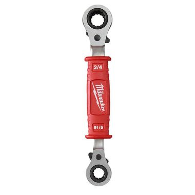 Milwaukee Linemans 4-in-1 Insulated Ratcheting Box Wrench, large image number 0