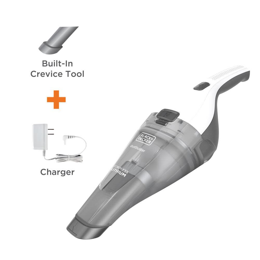 Black and Decker DUSTBUSTER Hand Vacuum White HNVC215B10 from Black and