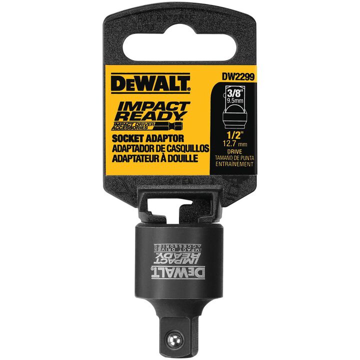 DEWALT 1/2 Inch Square Anvil to 3/8 Inch Square Anvil Socket Adapter, large image number 2