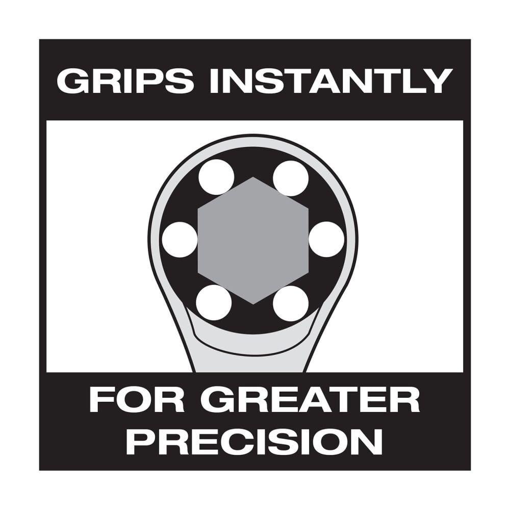 Allied International Zero Degree 7-Piece Metric Gearless Ratchet Wrench Set, large image number 5