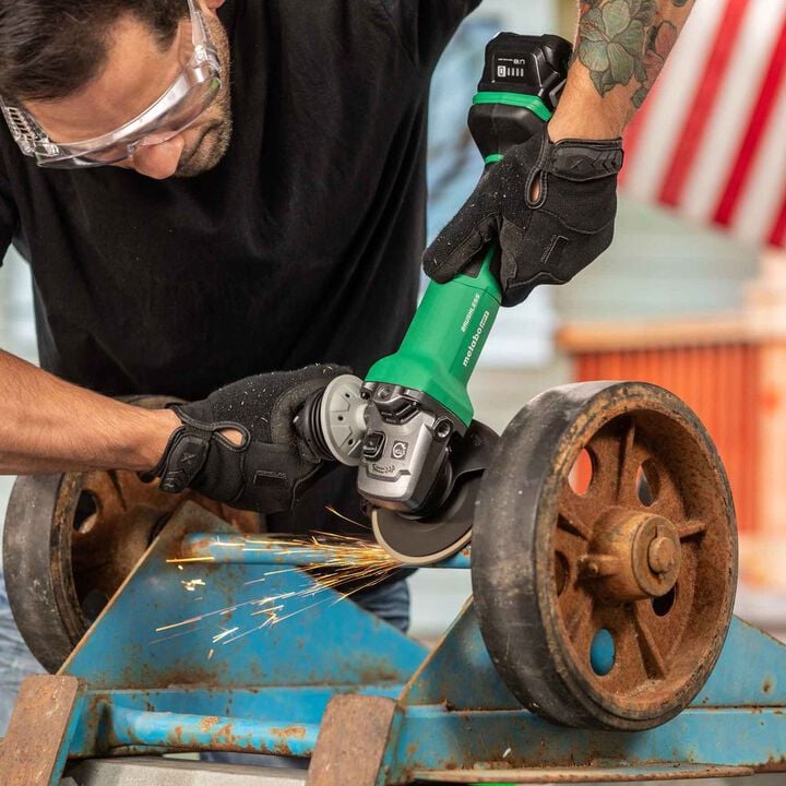 Metabo HPT 4.5-5 Inch 18V Multivolt Cordless Paddle Switch Angle Grinder (Bare Tool), large image number 12