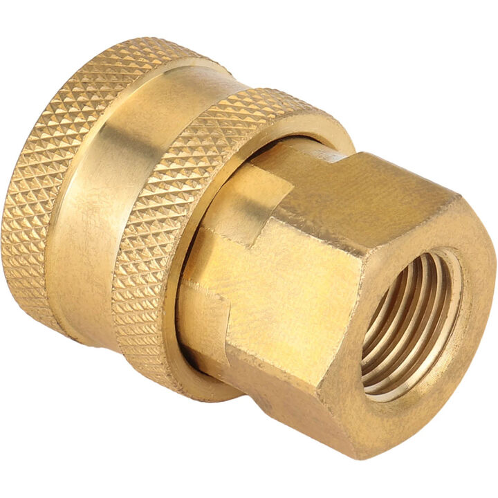Milton 1/4 Inch Female Straight Thru Quick Coupler, large image number 1