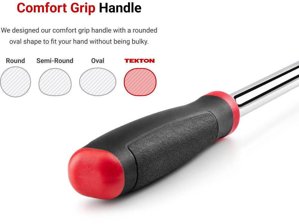 Tekton 3/8 Inch Flex Head Non-QR Comfort Grip Ratchet Set, 8, 12 Inch, 2 Pieces, large image number 6