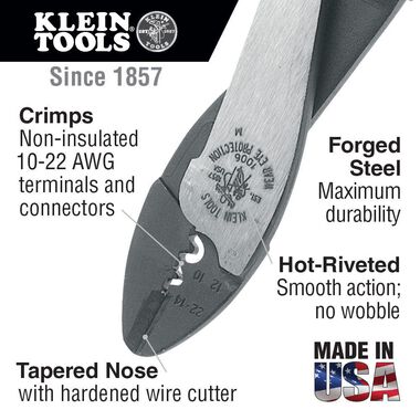 Klein Tools Crimping/Cutting Tool for Terminals, large image number 1