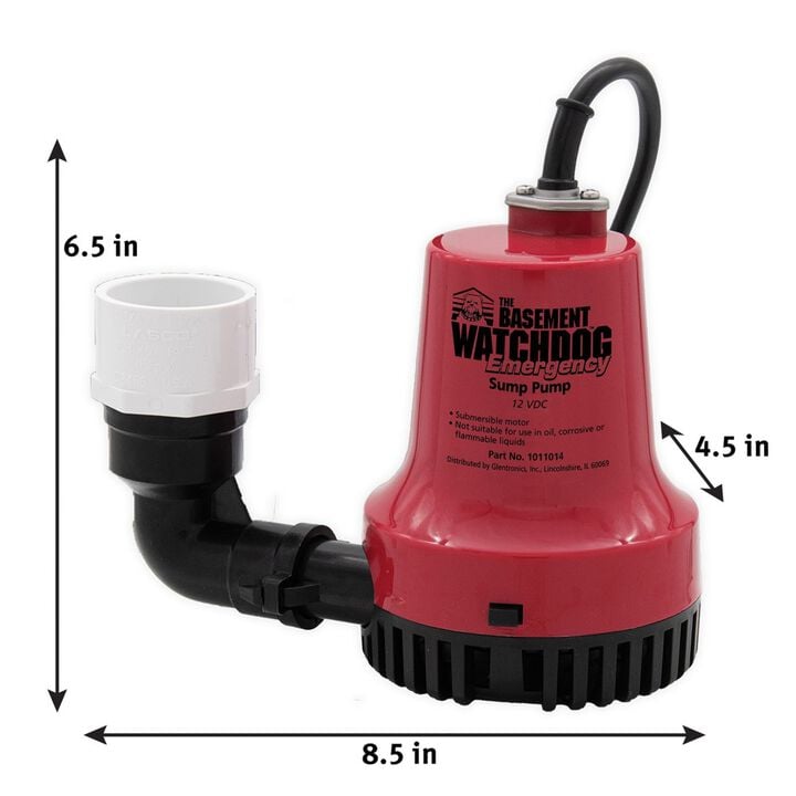 The Basement Watchdog 1/4HP 33.3 GPM Emergency Battery Backup Sump Pump System, large image number 4