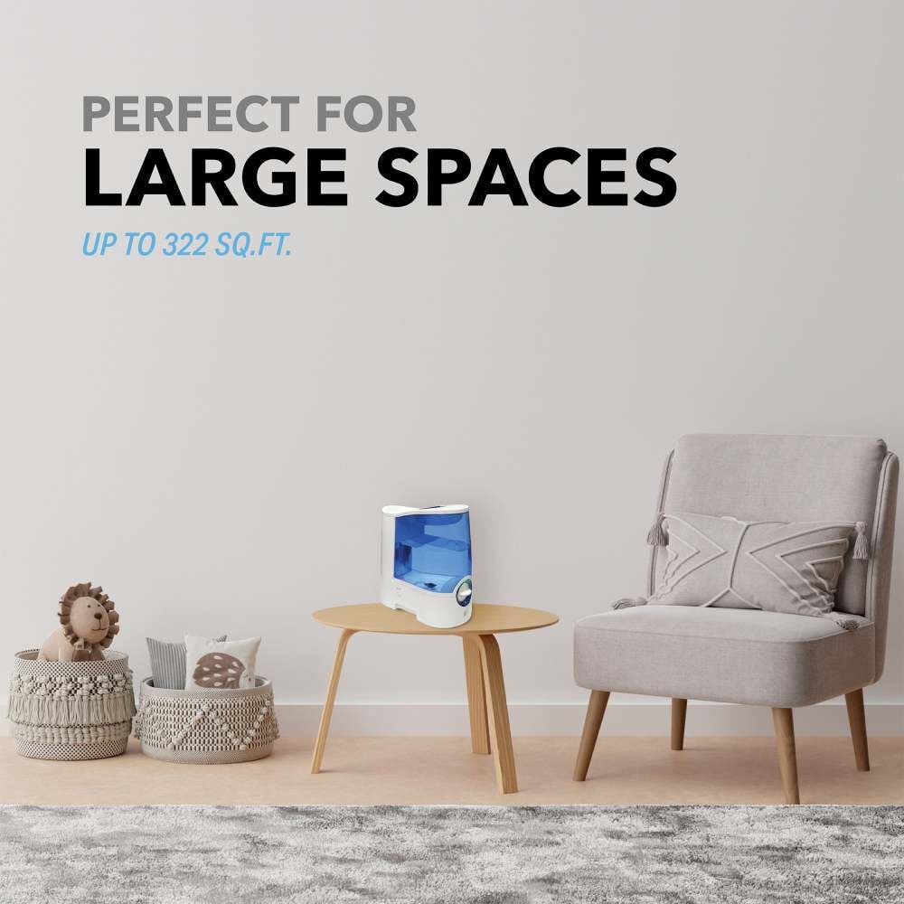 Perfect Aire 1.0 Gallon 322 Sq Ft Warm Mist Humidifier with Night Light, large image number 2