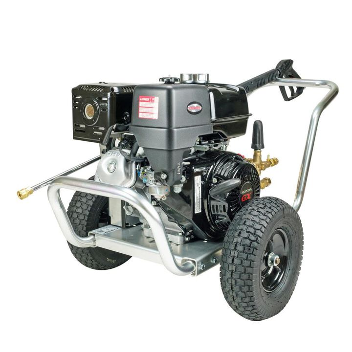 Simpson Aluminum Water Blaster 4200 PSI 4.0 GPM Gas Powered Cold Water Belt Drive Pressure Washer with 5 Spray Tips