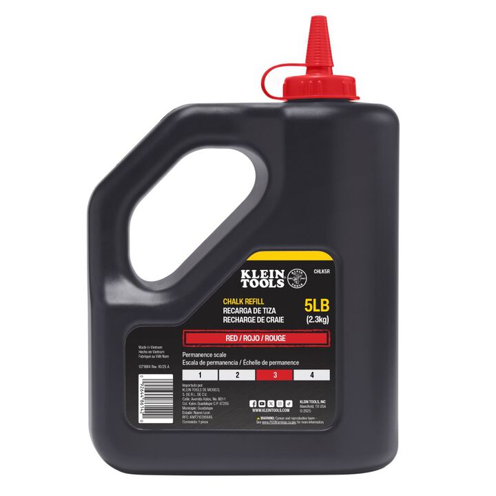 Klein Tools 5 lb Red Chalk Refill
