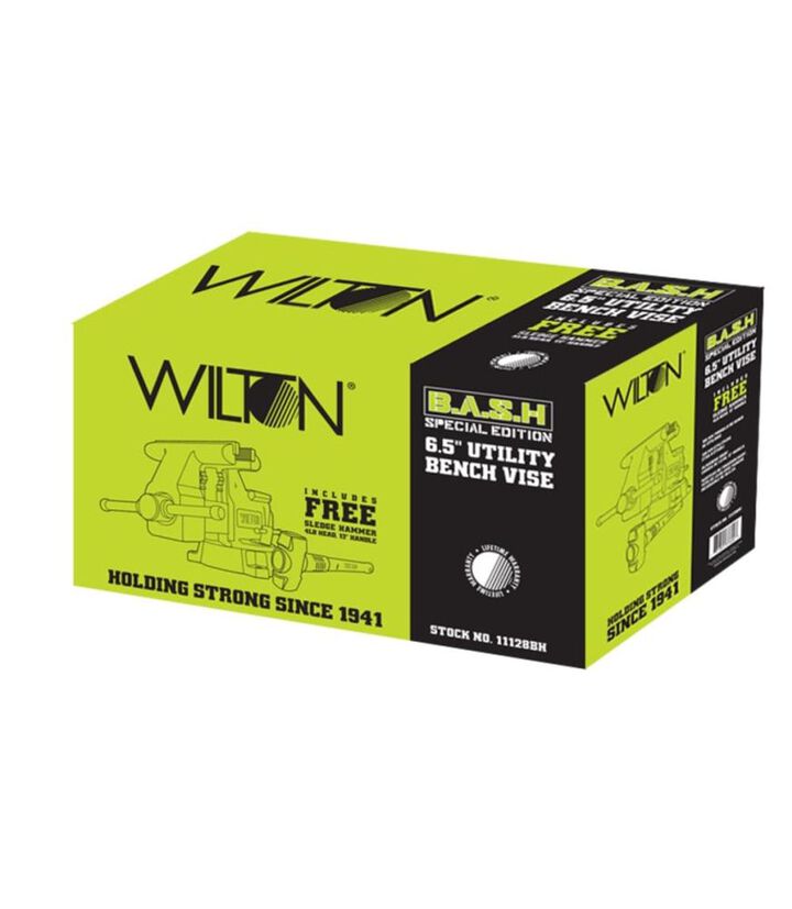 Wilton 6 1/2in Utility Vise with 4Lb BASH Sledge Hammer, large image number 7