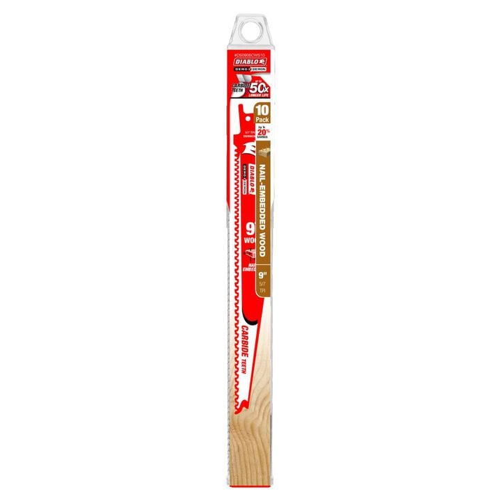 Diablo Tools 9in Demo Demon Carbide Recip Blade for Nail-Embedded Wood, large image number 2