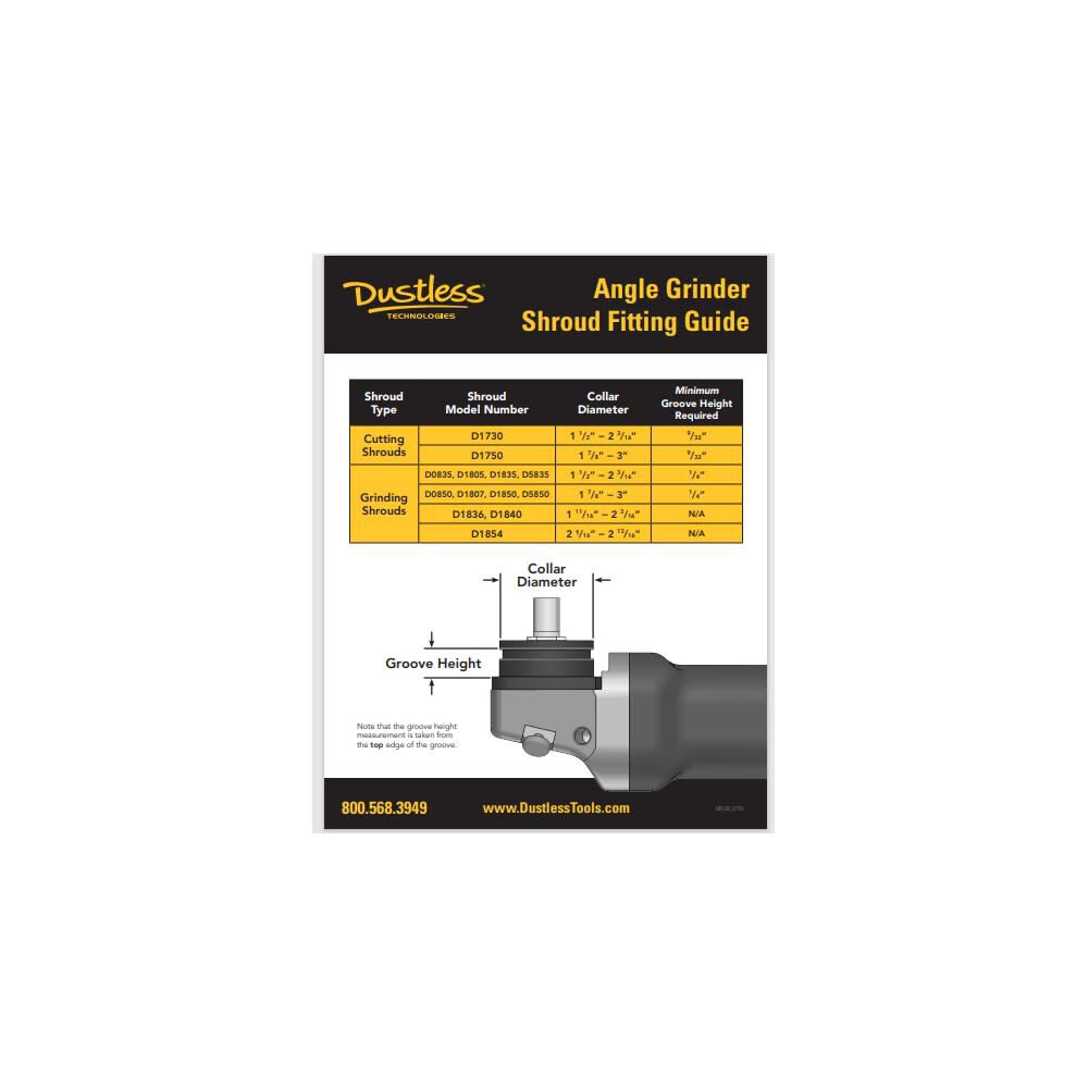 Dustless Technologies 7 Inch Clear CutBuddie Shroud with 18 Inch Hose, large image number 4
